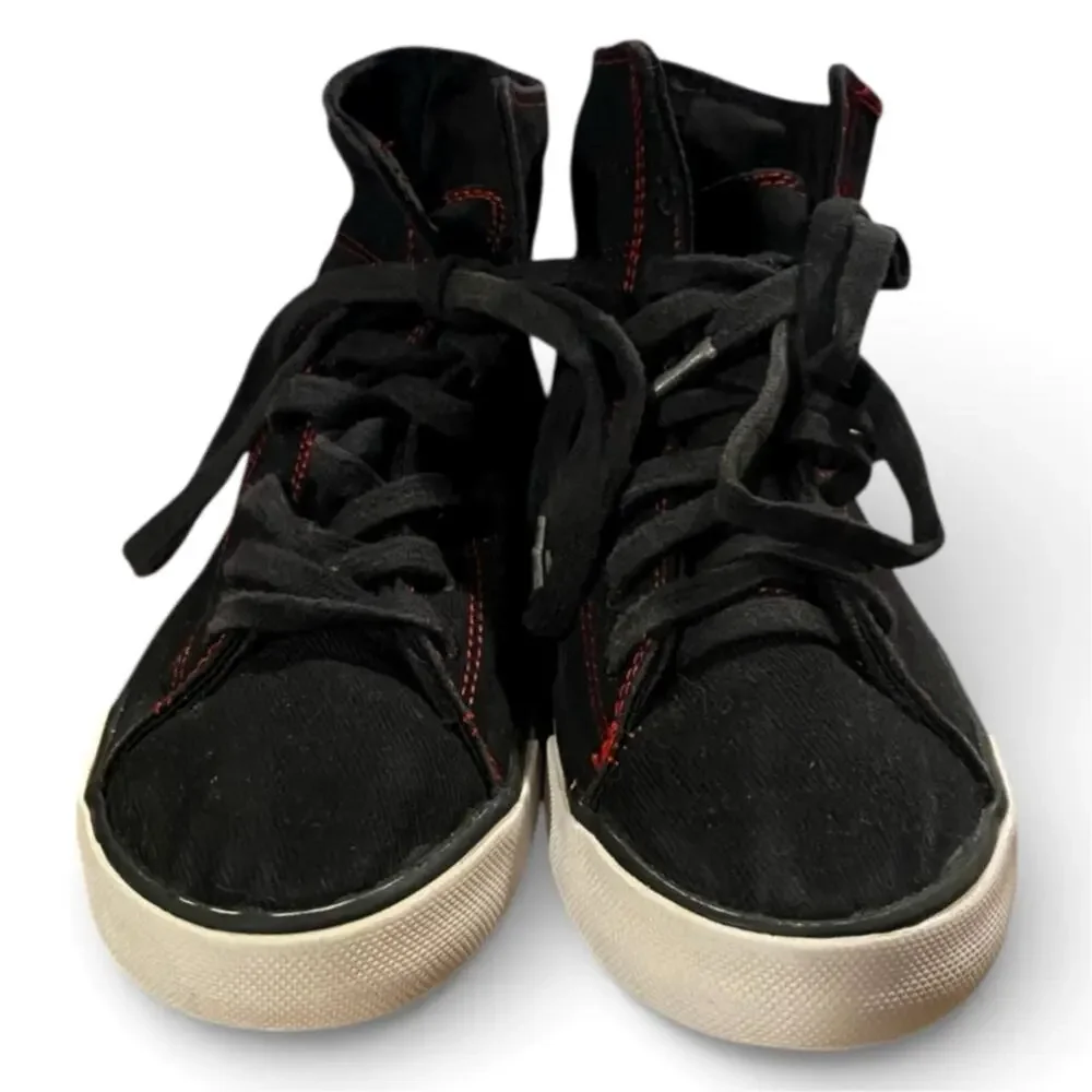 Pastry Skater Sneakers Boys 1 Black Red Textile Upper Kids Lace Up Retro Shoes
